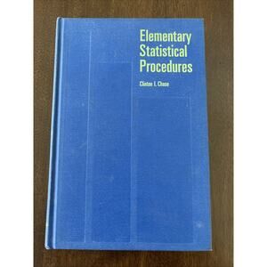 Elementary Statistical Procedures by Clinton I. Chase Vintage 1967 First Edition